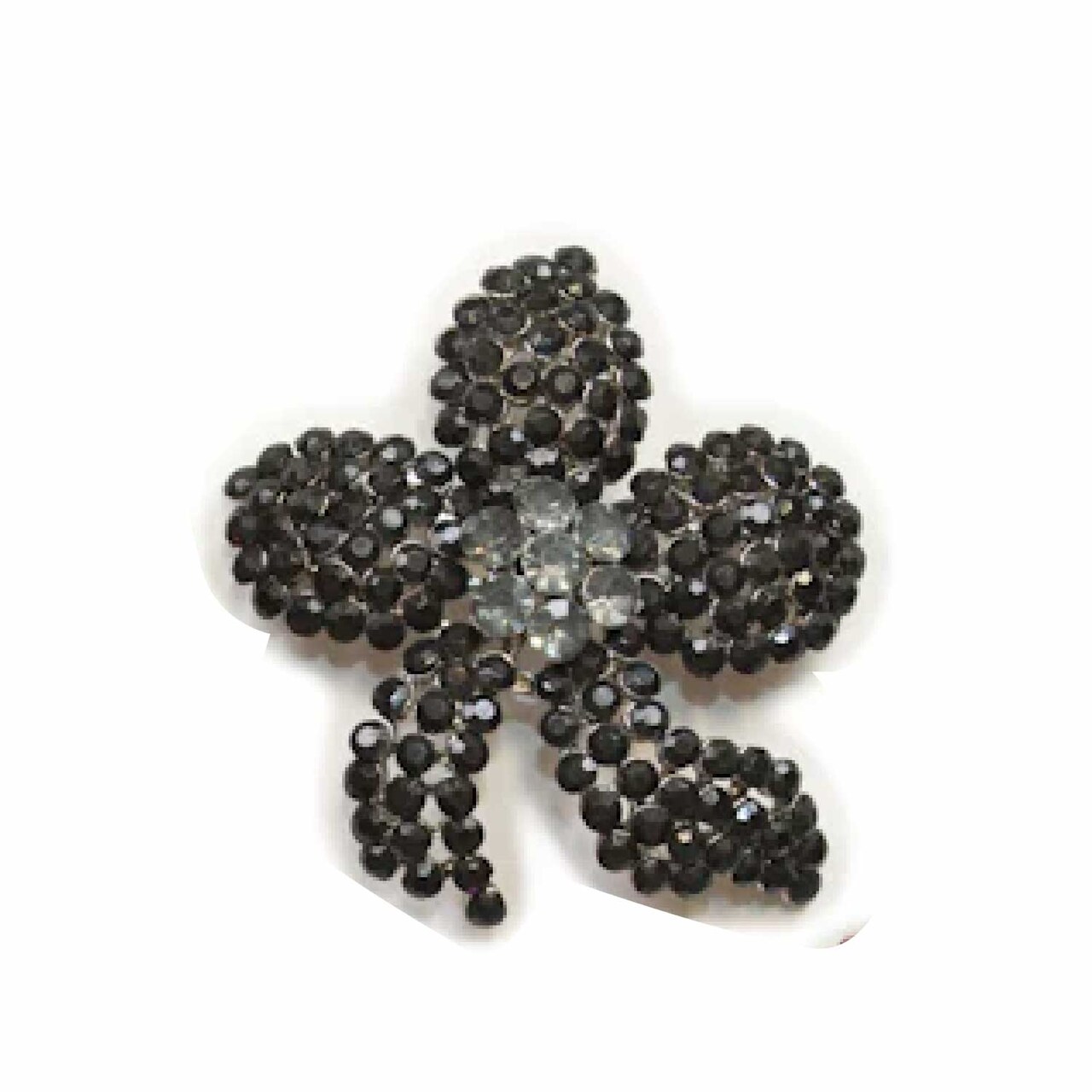 Flower Rhinestone Brooch Pin For Clothing Bridal Crafts Accessories 2 1/2 Inch